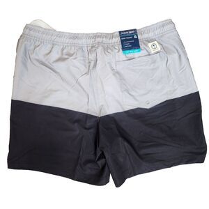 NEW Swim Trunks Mens Size‎ XL Swimwear Beach Shorts Lined Black Gray